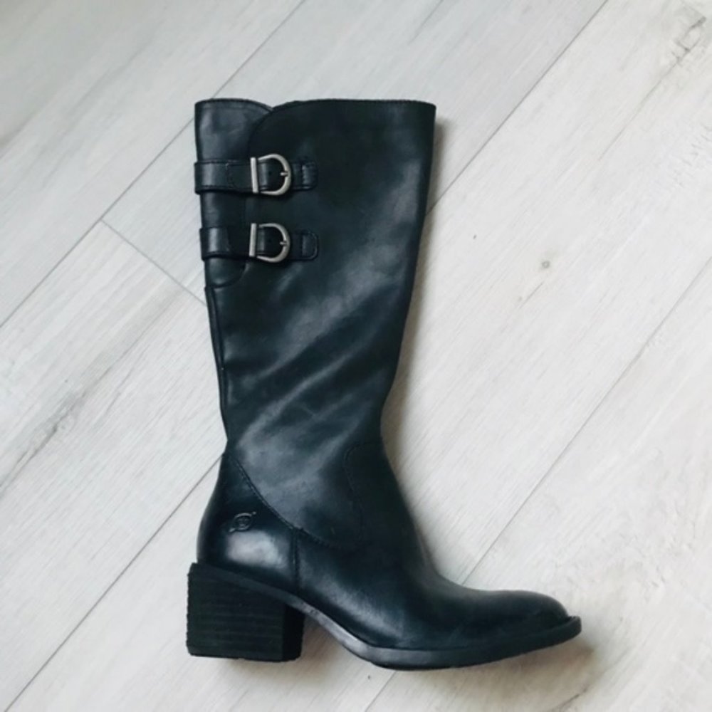 Woman’s Born Basil Tall Leather Boots Size 5M